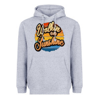 Heather Grey Walking on Sunshine Heavyweight Hoodie - JahusDesignShop