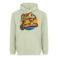 Matcha Walking on Sunshine Heavyweight Hoodie - JahusDesignShop