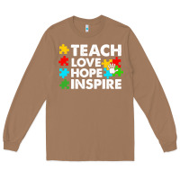 Toasted Coconut Teach Love Hope Inspire Long Sleeve Tee - CowhideDigitalArt