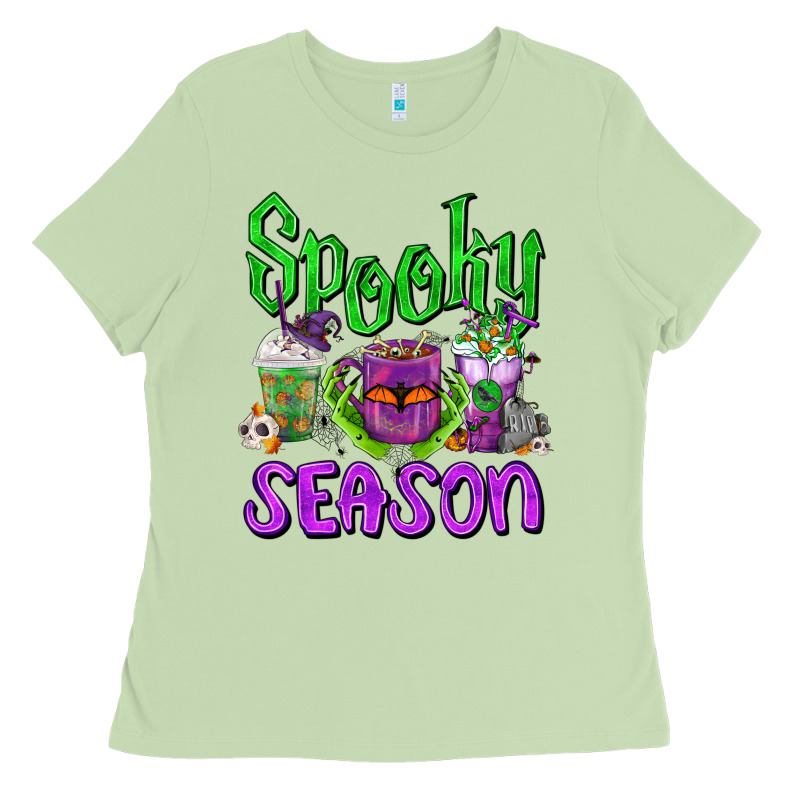 Spooky Season Coffee Cups Ladies Tee by FaDigitalArtStudio | Teevron