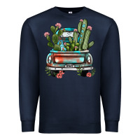 Navy farm truck, Premium Sweatshirt - JahusDesignShop