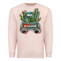 Pale Pink farm truck, Premium Sweatshirt - JahusDesignShop