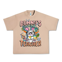 Burro Bunny's Favorite Teacher Easter Day Urban Heavy Tee - FaDigitalArtStudio