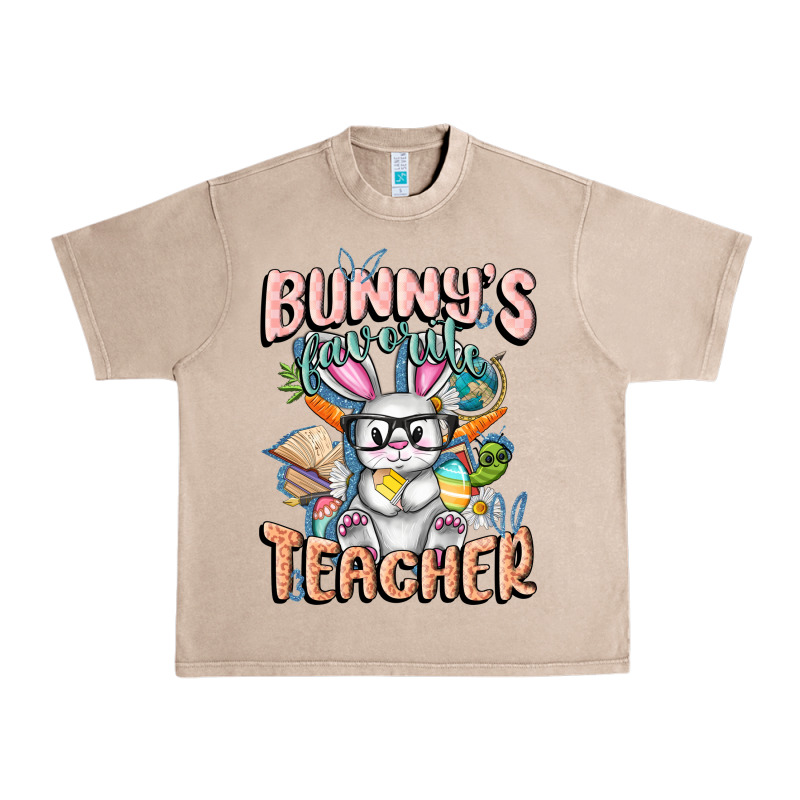 Bunny's Favorite Teacher Easter Day Urban Heavy Tee by FaDigitalArtStudio | Teevron