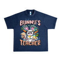 Navy Bunny's Favorite Teacher Easter Day Urban Heavy Tee - FaDigitalArtStudio