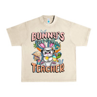 Sandshell Bunny's Favorite Teacher Easter Day Urban Heavy Tee - FaDigitalArtStudio