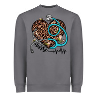 Storm nurse leopard heart Heavyweight Sweatshirt - JahusDesignShop