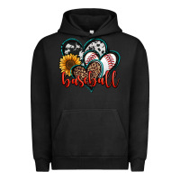 Pigment Black baseball hearts Urban Hoodie - Jasminsmagicworld