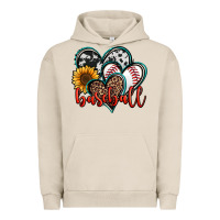 Pigment French Oak baseball hearts Urban Hoodie - Jasminsmagicworld