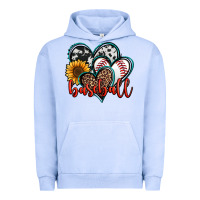 Pigment Grape Ice baseball hearts Urban Hoodie - Jasminsmagicworld