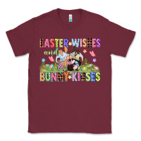 Burgundy Easter wishes and bunny kisses Easter gnomies  Eas Classic Tee - CowGirlArtShop