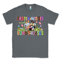 Charcoal Heather Easter wishes and bunny kisses Easter gnomies  Eas Classic Tee - CowGirlArtShop