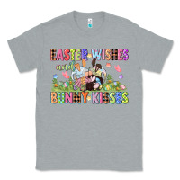 Heather Grey Easter wishes and bunny kisses Easter gnomies  Eas Classic Tee - CowGirlArtShop