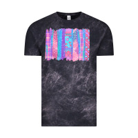 Cloud Black Pink Easter Brushstrokes Vintage Tee - BundleAndBundleShop