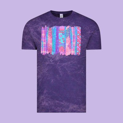 Pink Easter Brushstrokes Vintage Tee Designed By Bundleandbundleshop