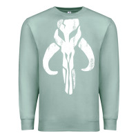 Seafoam mandorian skull Premium Sweatshirt - artisFamous