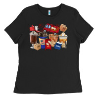 Black Postal Worker Coffee Cups Ladies Tee - FaDigitalArtStudio