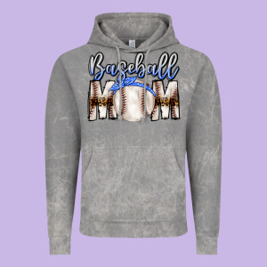 Baseball Mom Vintage Hoodie Designed By Cowhidedigitalart