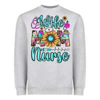Heather Grey wife mom nurse Heavyweight Sweatshirt - JahusDesignShop