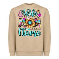 Wife Mom Nurse Heavyweight Sweatshirt | Teevron