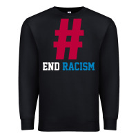 Black Basic End Racism Resist - Anti Trump Gift Political Premium Sweatshirt - artisFamous