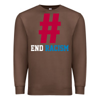 Chestnut Basic End Racism Resist - Anti Trump Gift Political Premium Sweatshirt - artisFamous