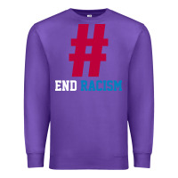 Purple Basic End Racism Resist - Anti Trump Gift Political Premium Sweatshirt - artisFamous