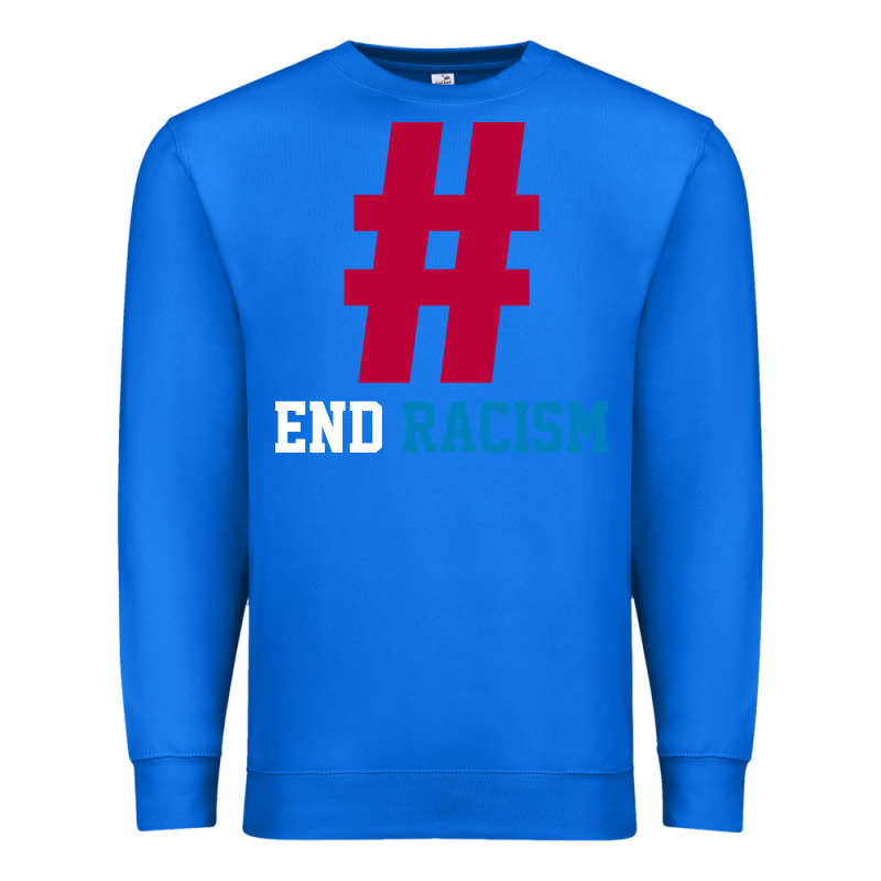 Basic End Racism Resist - Anti Trump Gift Political Premium Sweatshirt by artisFamous | Teevron