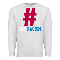Oatmeal Heather Basic End Racism Resist - Anti Trump Gift Political Premium Sweatshirt - artisFamous