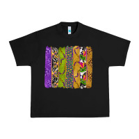 Black Mardi Gras Brushstrokes Urban Heavy Tee - BundleAndBundleShop