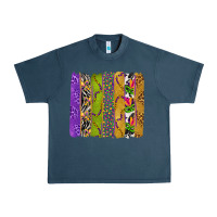 Midnight Navy Mardi Gras Brushstrokes Urban Heavy Tee - BundleAndBundleShop