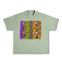 Oil Green Mardi Gras Brushstrokes Urban Heavy Tee - BundleAndBundleShop