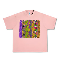 Salmon Mardi Gras Brushstrokes Urban Heavy Tee - BundleAndBundleShop