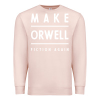 Pale Pink Basic Orwell 1984 - Anti Trump Gift Political Premium Sweatshirt - artisFamous