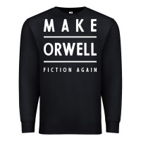 Black Basic Orwell 1984 - Anti Trump Gift Political Premium Sweatshirt - artisFamous
