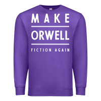 Purple Basic Orwell 1984 - Anti Trump Gift Political Premium Sweatshirt - artisFamous