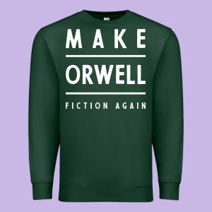 Basic Orwell 1984 - Anti Trump Gift Political Premium Sweatshirt Designed By Artisfamous