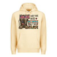 Pina Colada home of the free beacause of the brave Premium Hoodie - CowhideDigitalArt