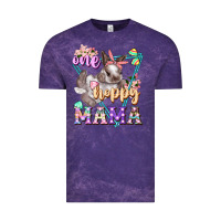 Cloud Purple one hoppy mama Vintage Tee - FaDigitalArtStudio