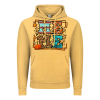Vintage Mustard Fall Autumn Leopard Meme Vintage Hoodie - LillyAllenDesigns