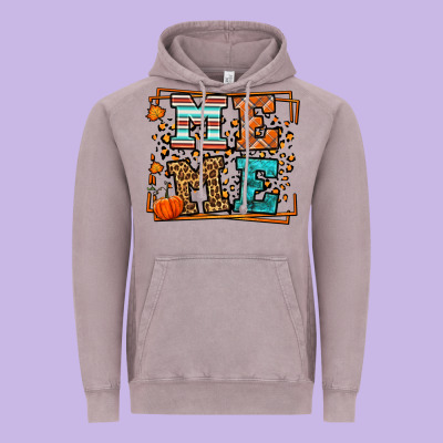 Fall Autumn Leopard Meme Vintage Hoodie Designed By Lillyallendesigns