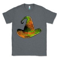 Charcoal Heather leopard witch hat Classic Tee - Jasminsmagicworld