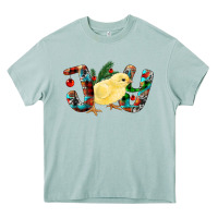 Arona Christmas Joy With Chick Heavy Core Tee - RanaPortraitStore