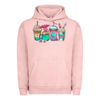 Pigment Salmon cna nurse coffee cups Urban Hoodie - Jasminsmagicworld