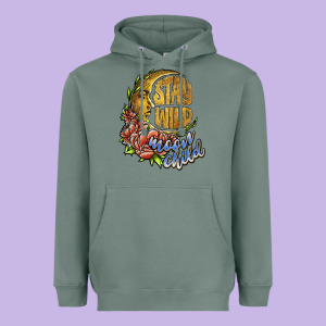 Stay Wild Moon Child Heavyweight Hoodie Designed By Jahusdesignshop