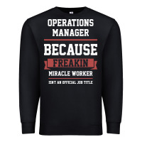 Black Operations Manager - Cool Gift Job Premium Sweatshirt - artisFamous