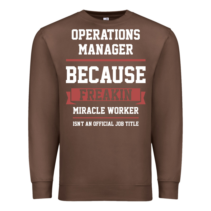 Operations Manager - Cool Gift Job Premium Sweatshirt by artisFamous | Teevron