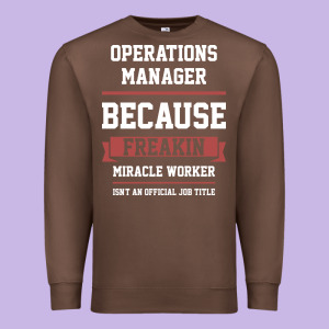 Operations Manager - Cool Gift Job Premium Sweatshirt Designed By Artisfamous