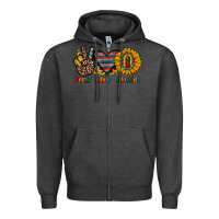 Charcoal Heather peace love sunshine Zipper Hoodie - JahusDesignShop