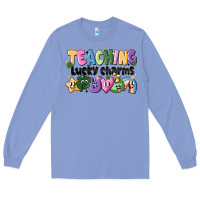 Colony Blue Teaching Lucky Charms Long Sleeve Tee - CowhideDigitalArt